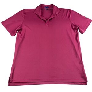 Stitch Golf Mens XL‎ Pink Short Sleeve Polo Shirt AAG 1955 Gear Shift Logo